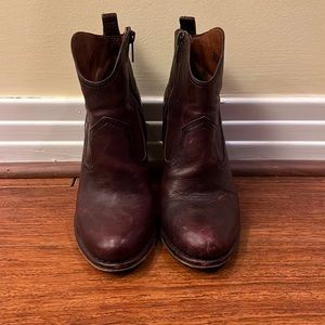 Frye western bootie size 8, ox blood color.